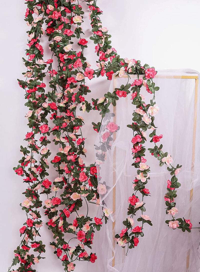 825 FT Artificial Flower Garland for Wedding or Home Decor - Hanging Rose Vines