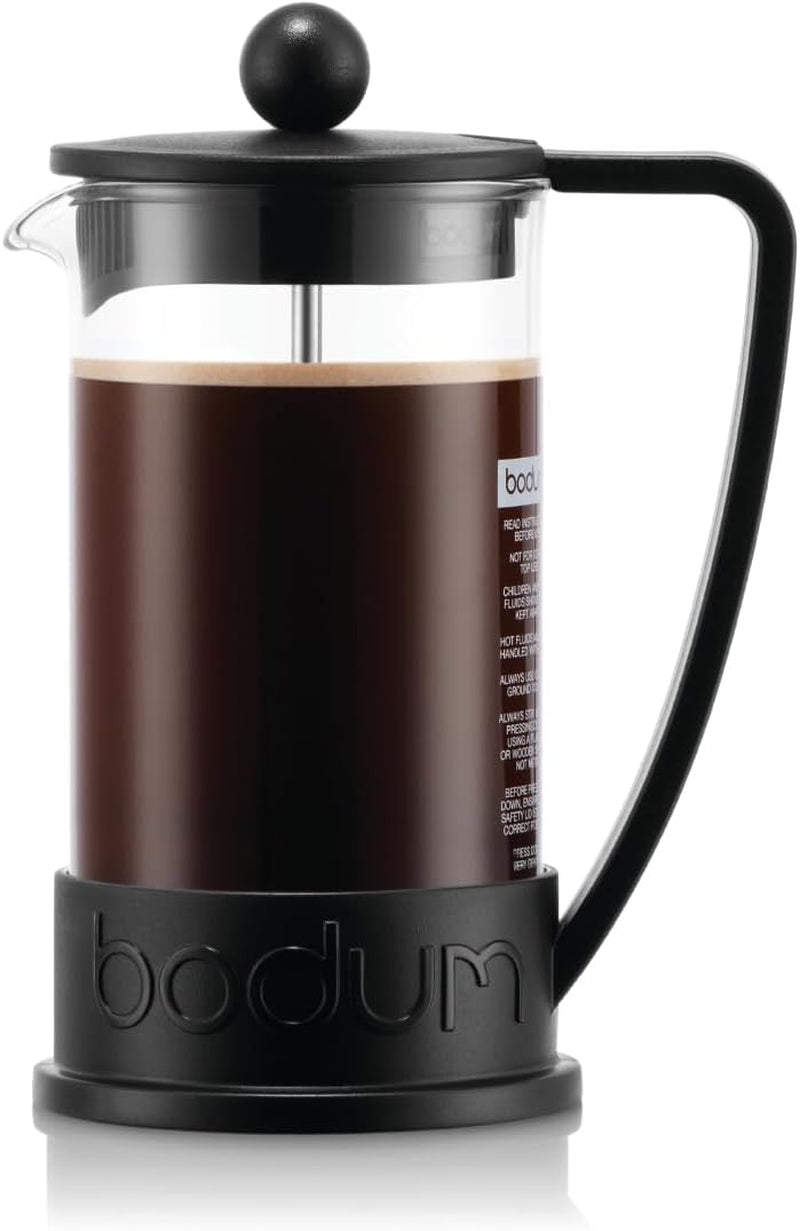 Bodum 10948-01BUS Brazil French Press Coffee and Tea Maker, 12 Ounce, Black