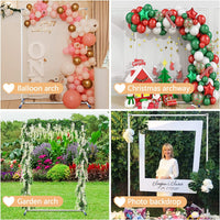 Wedding Arches for Ceremony - 5X6.7Ft Metal Garden Wedding Arbor Stand,Square Christmas Archway Outdoor,Heavy Duty Arch Backdrop Frame Stand for Party Decorations,Free Standing Curtain Rod