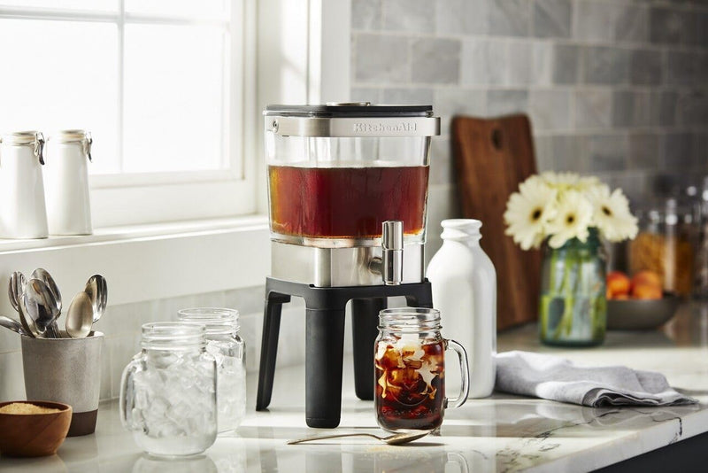 KitchenAid KCM4212SX Cold Brew Coffee Maker-Brushed Stainless Steel, 28 ounce