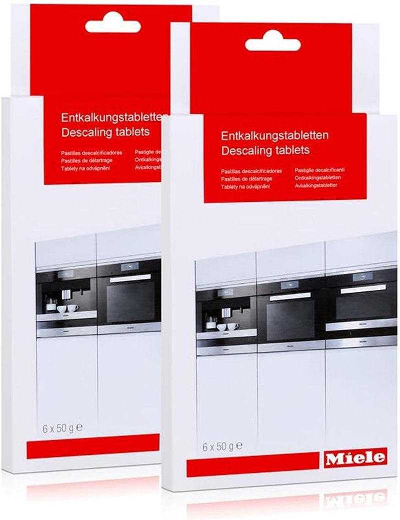 Miele Descaling Tablets for Coffee Machines, Steam Ovens, FashionMaster, Ovens and Cookers, Pack of 6