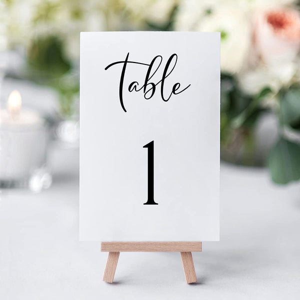Goldie Days 25 Elegant Table Numbers for Weddings, Birthdays, Wedding Receptions, Anniversaries, and More (Double Sided)