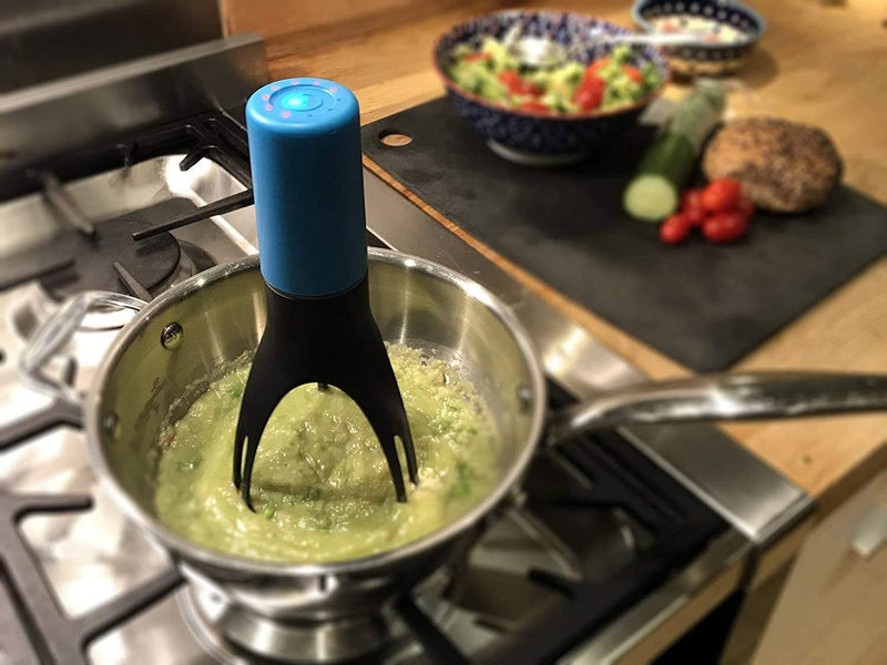 Uutensil Stirr - The Unique Automatic Pan Stirrer - With LED Speed Indicator, Teal