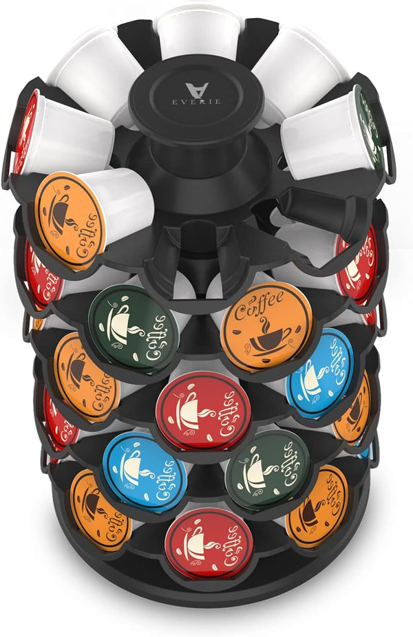 EVERIE Coffee Pod Storage Carousel Holder Organizer Compatible with 40 Keurig K-Cup Pods