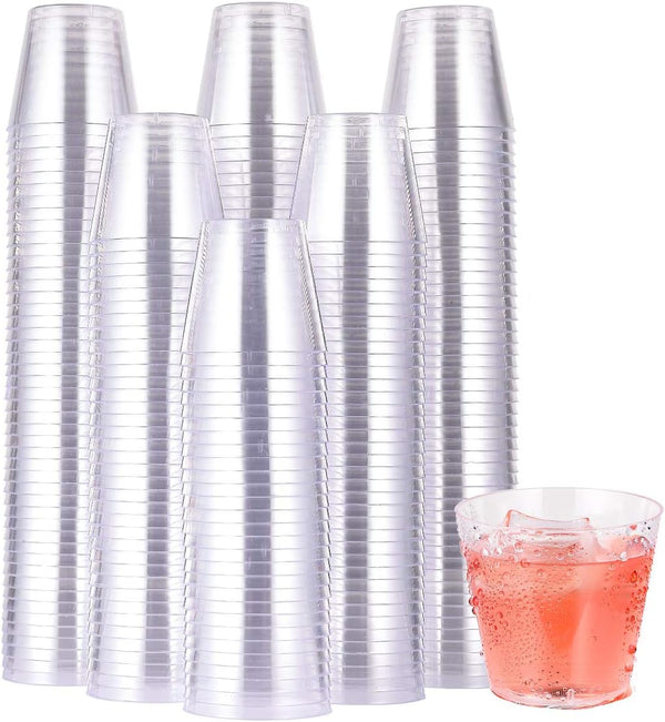 JOLLY CHEF 1000 Pack Plastic Shot Glasses-1 oz Disposable Cups-1 Ounce Tasting Cups-Party Cups Ideal for Whiskey, Wine Tasting, and Food Samples,Perfect for Halloween, Christmas,Thanksgiving Day Party