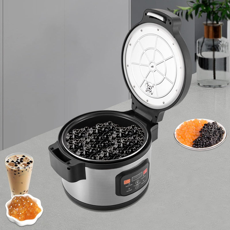 Commercial Tapioca Boba Maker Pearl Cooker, 12L Automatic Non-Stick Pearl Maker with Touchscreen, Boba Bubble Tea Cooker for Boba Tea Sago Pearl Milk Tea 110V