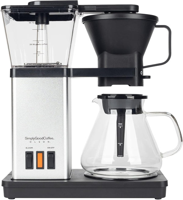 Simply Good Coffee - Olson Coffee Brewer, 8 Cup Coffee Brewer, Perfect Coffee Every time