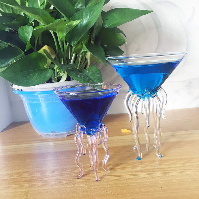 Octopus Cocktail Glass Creative Drinkware Bar Goblet Tools Snifters (Huge 2 Transparent)