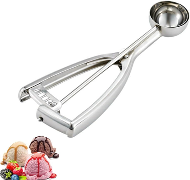 Saebye 2 teaspoon Cookie Scoop, 2 tsp Cookie Scoop for Baking, Melon Baller Scoop, 1.18 inch/ 30 MM Ball, 18/8 Stainless Steel Mini Ice Cream Scoop, Secondary Polishing