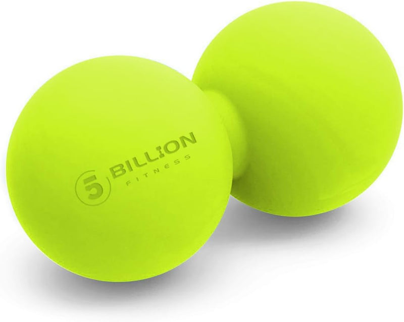 5BILLION FITNESS Peanut Massage Ball - Double Lacrosse Massage Ball & Mobility Ball for Physical Therapy - Deep Tissue Massage Tool for Myofascial Release, Muscle Relaxer, Acupoint Massage