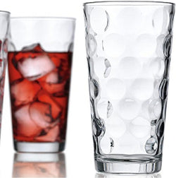 Home Essentials & Beyond Drinking Glasses [set of 10] Highball Glass Cups 17oz Premium Cooler Glassware – Ideal for Water, Juice, Cocktails, Iced Tea.