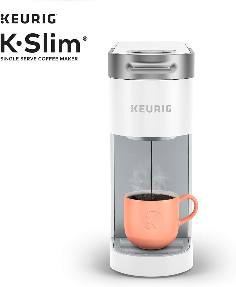 Keurig K- Slim Single Serve K-Cup Pod Coffee Maker, Multistream Technology, White