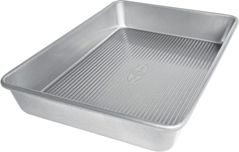 USA Pan Bakeware Rectangular Cake Pan, 9 x 13 inch, Nonstick & Quick Release Coating, Made in the USA from Aluminized Steel