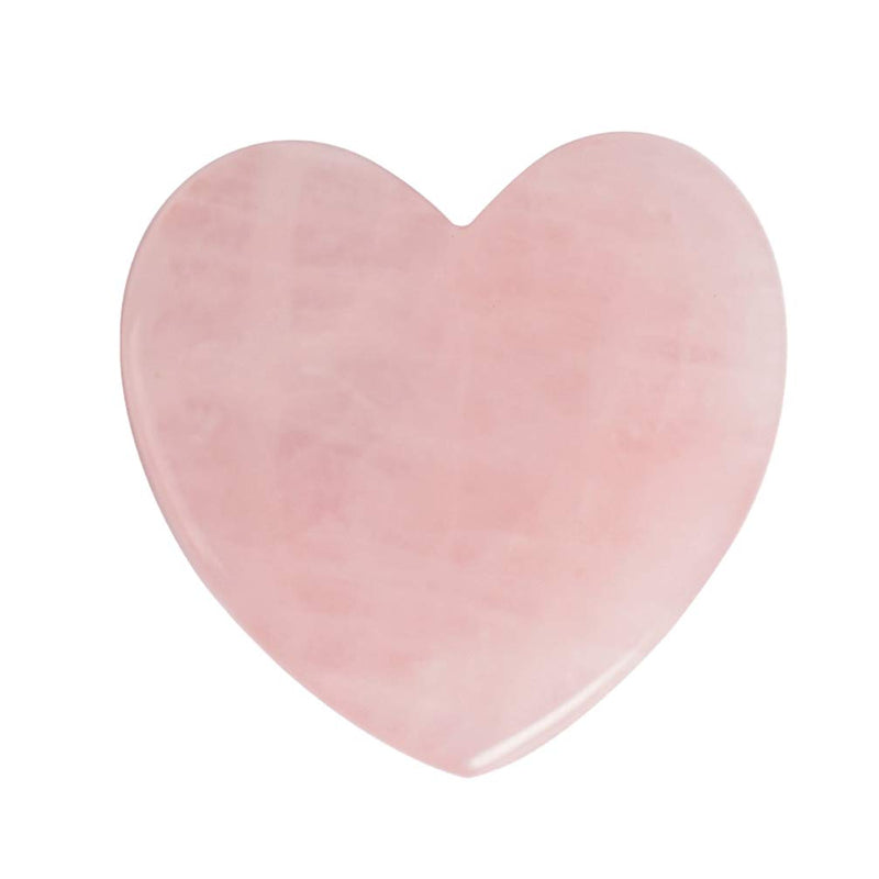 Healifty Guasha Board Scraping Massage Tools Natural Jade Scraping Board for Salon Spa(Heart Shape)