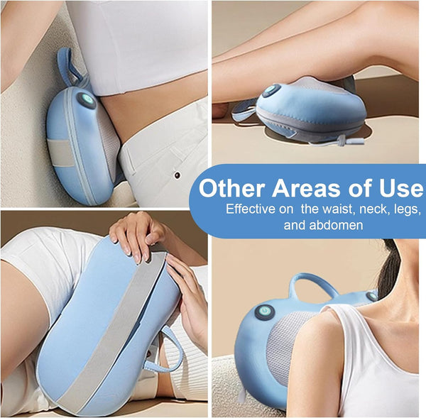 Neck Massager for Pain Relief Deep Tissue,Back Massager with Heat,Mothers Day Gifts,Gifts for Women Men Dad Mom,Electric 3D Shiatsu Shoulder Back Deep Kneading Massage Pillow(Blue)