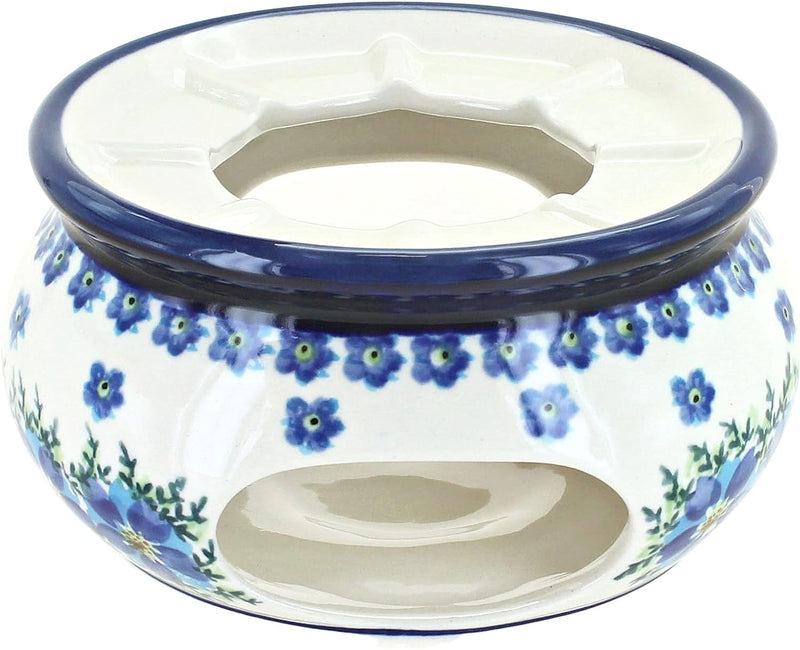 Blue Rose Polish Pottery Peacock Teapot Warmer