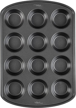 Wilton Perfect Results Premium Non-Stick Bakeware Cupcake Pan, 12-Cup, Steel