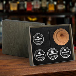Old Fashioned Cocktail Smoker Kit with Torch, Whiskey Gifts for Men, 4 Flavors Wood Chips, Drink Smoker for Cocktails/Wine/Whiskey/Bourbon, Ideal Gifts for Men, Dad, Husband (No Butane)