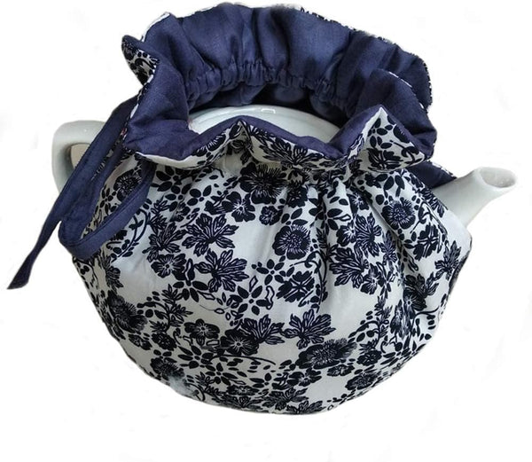 Tea Cosy - Pure Cotton Printed Tea Cosy, Kitchen Tea Pot Dust Cover, Breakfast Warmer, Insulation and Keep Warm, Color#6