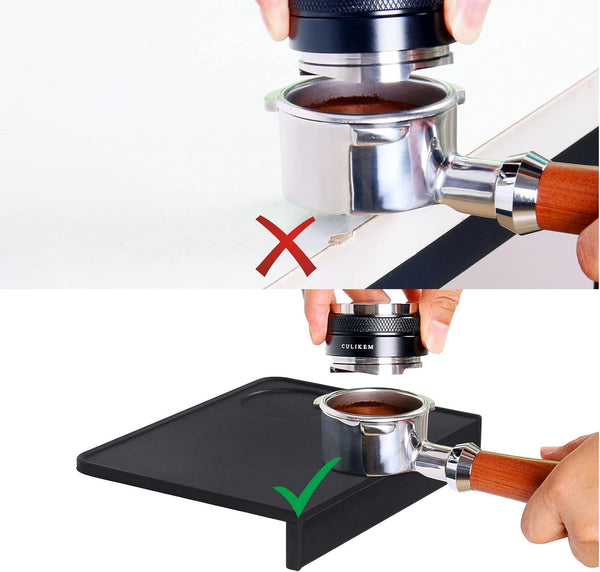 CULIKEM Espresso Tamper Mat Coffee Tamping - Food Safe Silicone Coffee Tamping Mat for Espresso Machine Accessories, Tamp Mat for Barista Tools