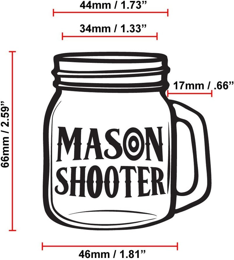 Hayley Cherie® - Mason Jar Shot Glasses with Leak Proof Lids (Set of 8) - Mini Mason Shooter Glass with Handles - 2 Ounces - For Drinks, Favors, Desserts, Parties, Gifts