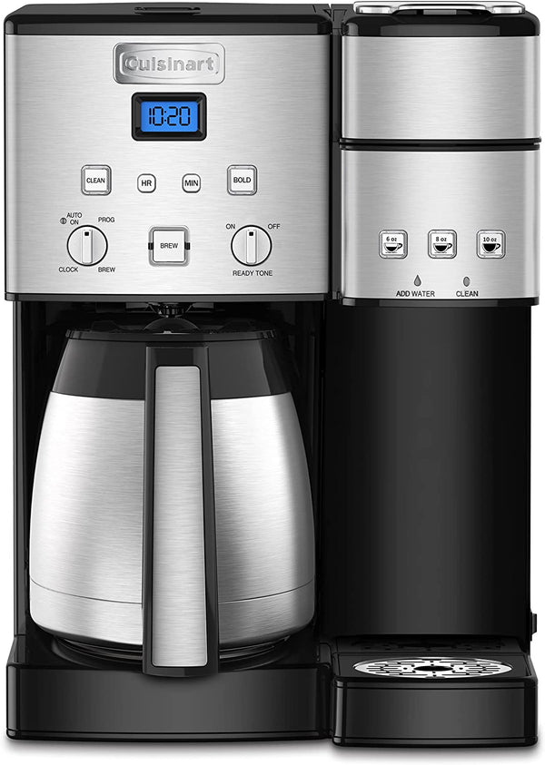 Cuisinart SS-20P1 Coffee Center 10-Cup Thermal Coffeemaker and Single-Serve Brewer, Stainless Steel