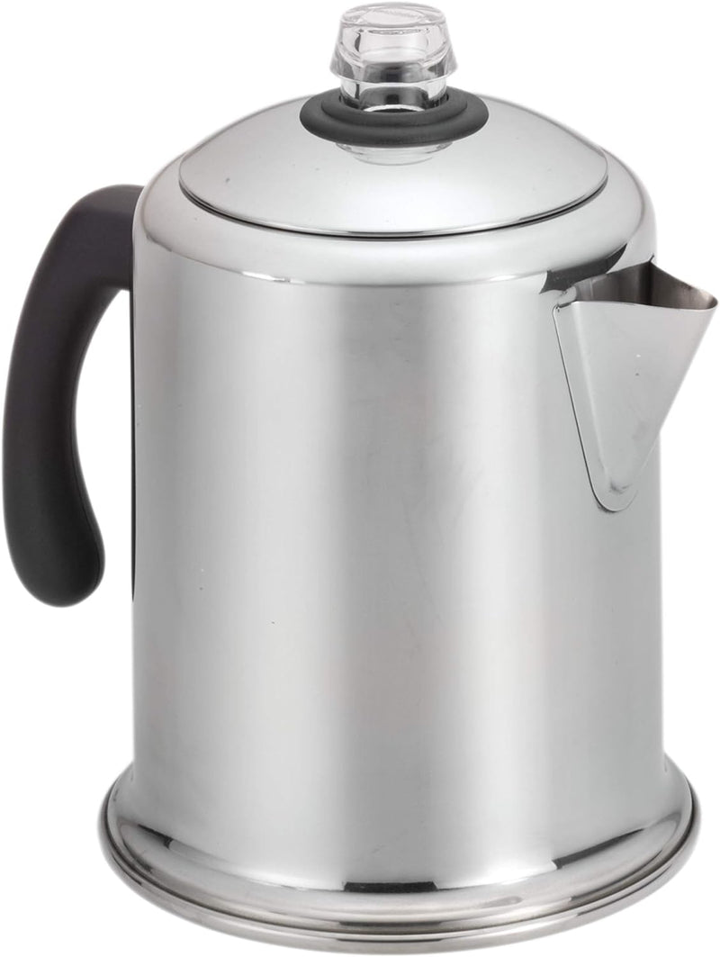 Farberware 50124 Classic Yosemite Stainless Steel Coffee Percolator - 8 Cup, Silver