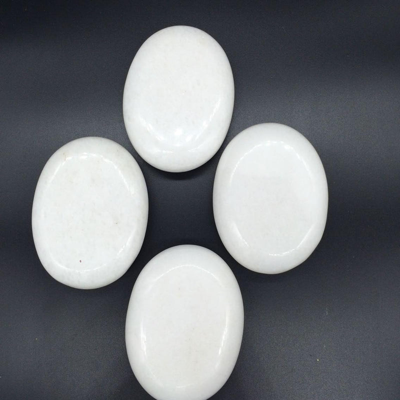 Zabrina 4 pcs Cold Stone Massage Stone Set Handcrafted Marble Stone Set