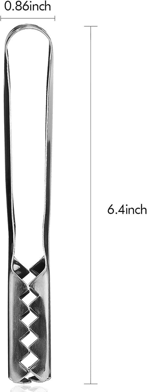 Stainless Steel Ice Cube Tongs, Ice Bucket Ice Cube Serving Tongs For Cocktails Whiskeys Ice Bucket Ice Sugar Cubes Coffee Bar Food Serving (A)