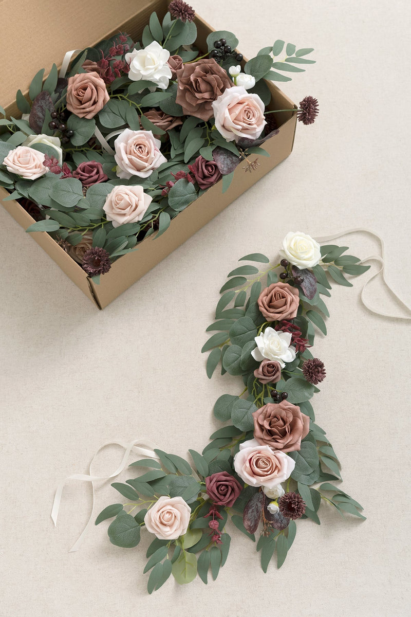 2ft Flower Garlands - Dusty Rose  Mauve