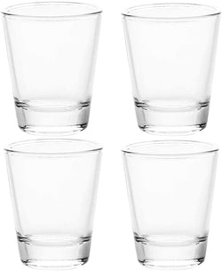 BCnmviku 1.5 oz Shot Glasses Sets with Heavy Base, Clear Shot Glass (6 Pack)