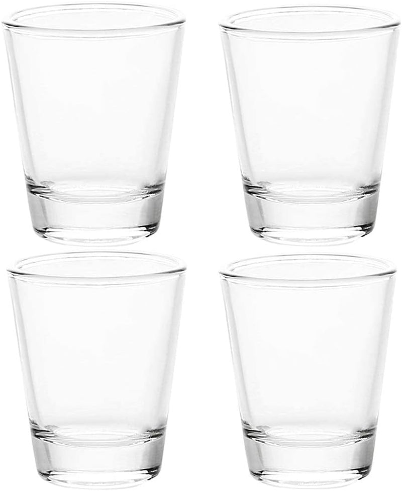 BCnmviku 1.5 oz Shot Glasses Sets with Heavy Base, Clear Shot Glass (6 Pack)