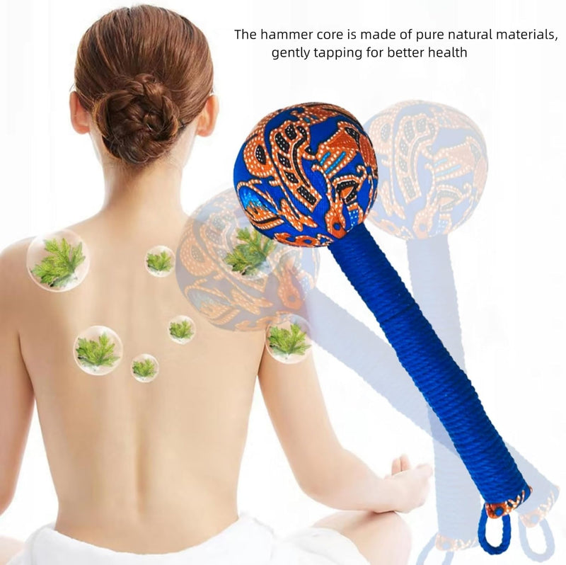 Manual Massage Tools ，Body Massage Hammer,Whole Body Massage Hammer,Back Pain Massage Hammer 2P Blue and Yellow