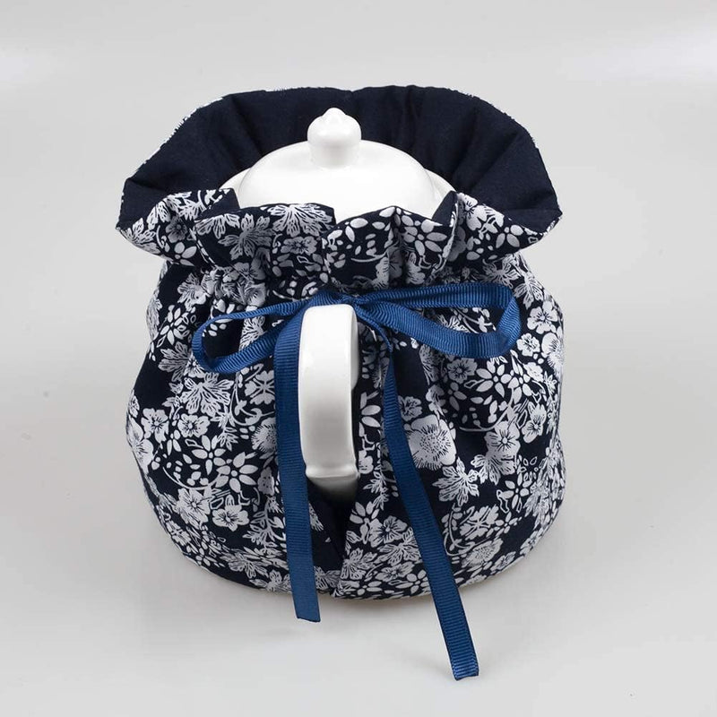 Tea Cosy - Pure Cotton Printed Tea Cosy, Kitchen Tea Pot Dust Cover, Breakfast Warmer, Insulation and Keep Warm, Color#6