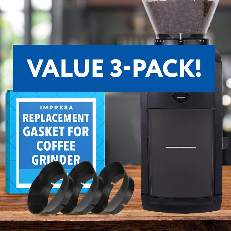 [3 Pack] Impresa Gasket Replacement for Baratza Encore Grinder - Impresa Gasket Coffee Replacement for Baratza Virtuoso Coffee Grinder & Conical Burr Coffee Grinder Electric - Grinder for Coffee