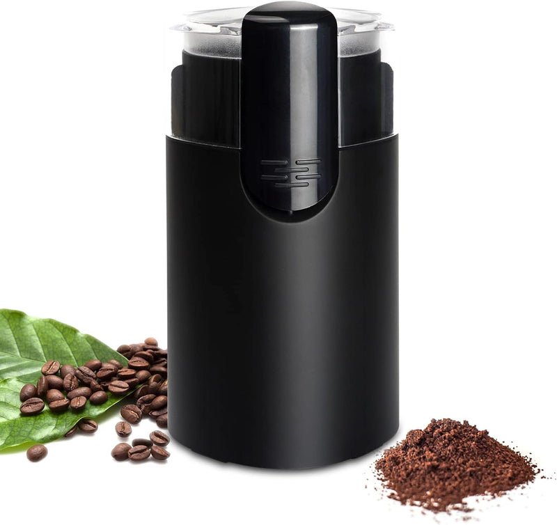 Classic Coffee Grinder Electric, One-Touch Button Spice Grinder, Easy Operation, Durable Stainless Steel Blades Perfect for Espresso, Herbs, Spices, Nuts