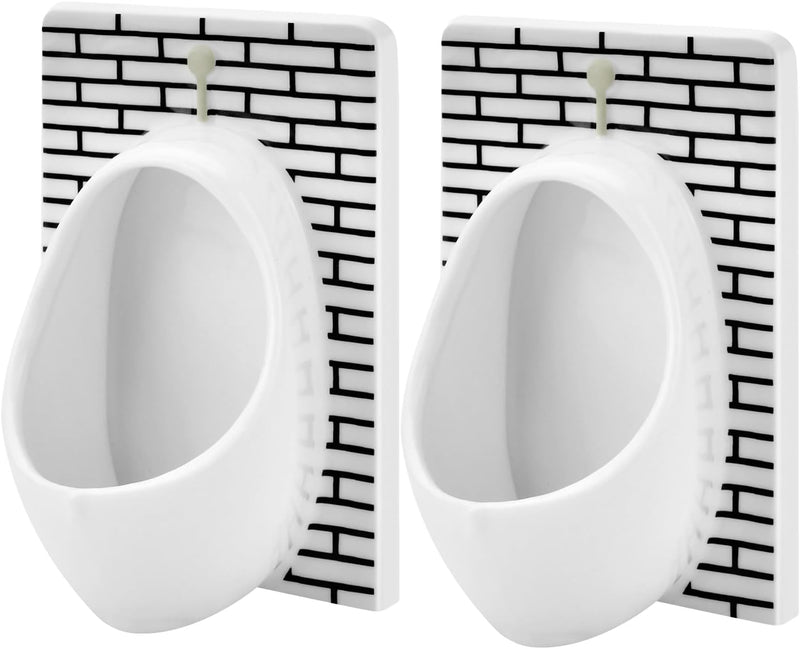 KUCHEY Urinal Shot Glasses Set of 2 White Elephant Gifts for Adults Odd Funny Gifts Gag Gifts for Men Women Christmas Stocking Stuffers Party