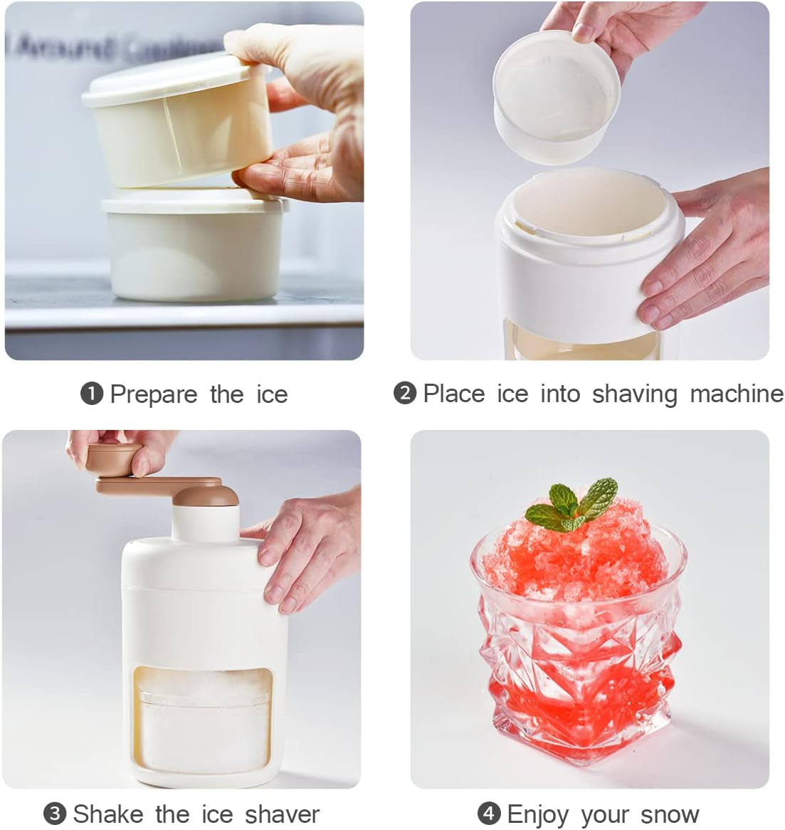 3Pcs Ice Molds for Choxila Shaved Ice Machine