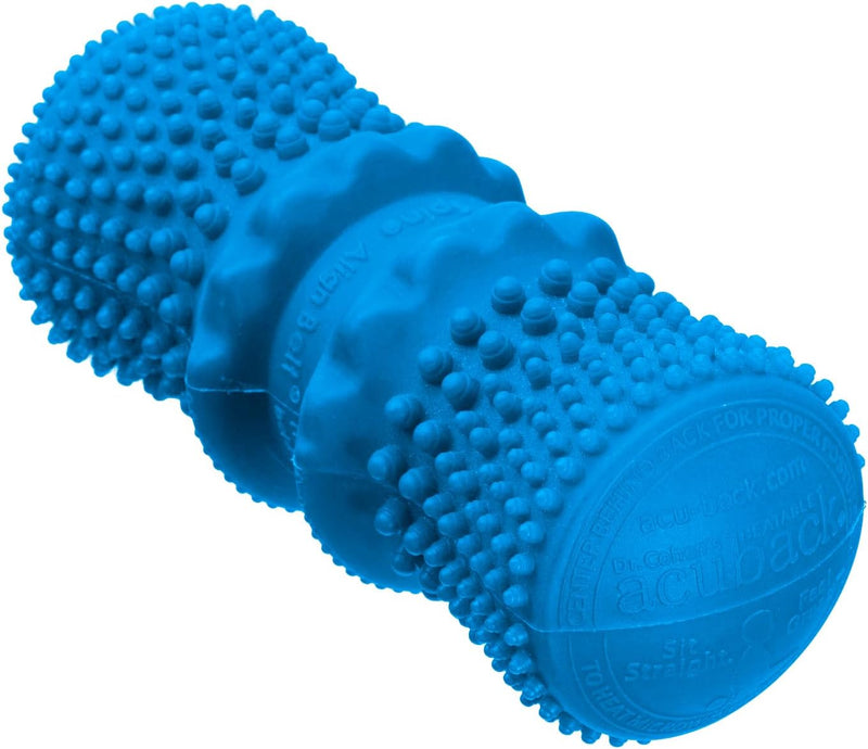 Dr. Cohen's Heatable Deep Tissue Muscle Massage Roller - FSA eligible acuBack - Trigger Point Foam Roller, Handheld Peanut Ball Roller - Ideal for Back, Neck, Feet Muscle Recovery and Physical Therapy