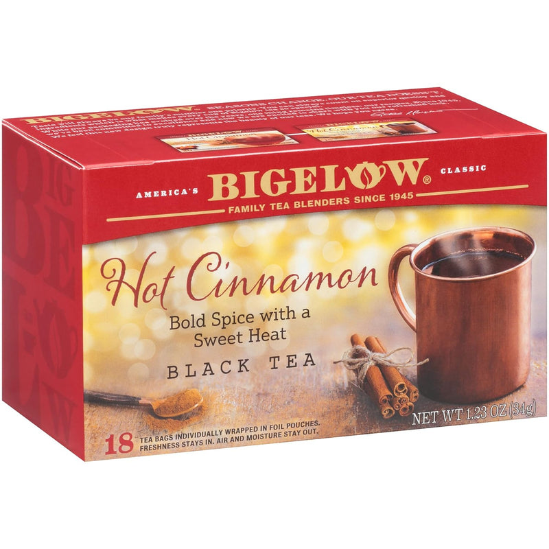 Bigelow Tea Ginger Snappish Herbal Tea, Caffeine Free, 18 Count (Pack of 6), 108 Total Tea Bags