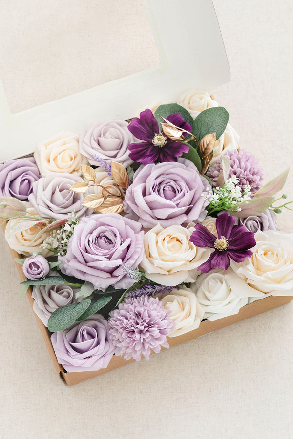 Purple Lilac Flower Box  Designer