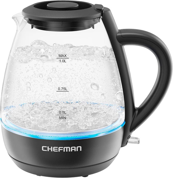 Chefman Electric Kettle, 1.8 Liter Stainless Steel Electric Tea Kettle Water  Boiler with Automatic Shutoff, LED Lights, Boil-Dry Protection, Hot Water  Electric Kettles for Boiling Water, Rose - Yahoo Shopping