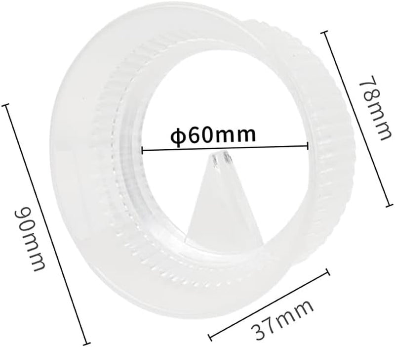 watchget Moka Pot Dosing Funnel, Stovetop Espresso Coffee Maker Distribution Tool Italian Coffee Maker Dosing Ring For Moka Express 6 Cups, Transparent