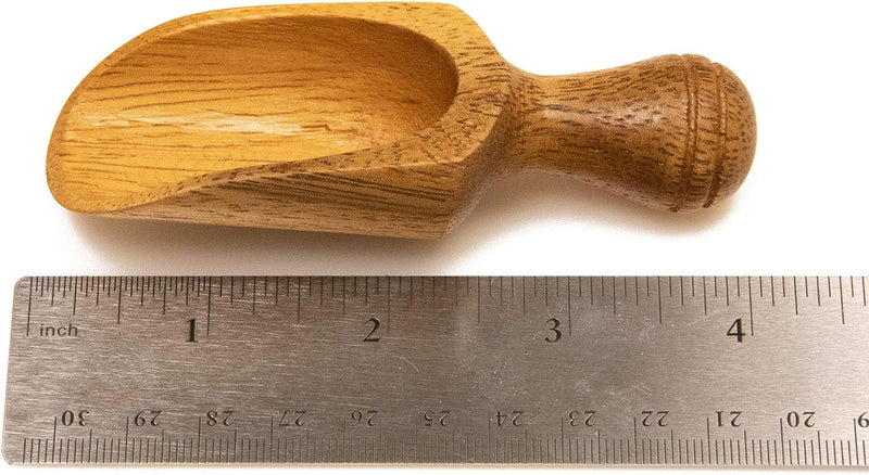 Salt and Spice Scoop, Acacia Wood, 4-Inch