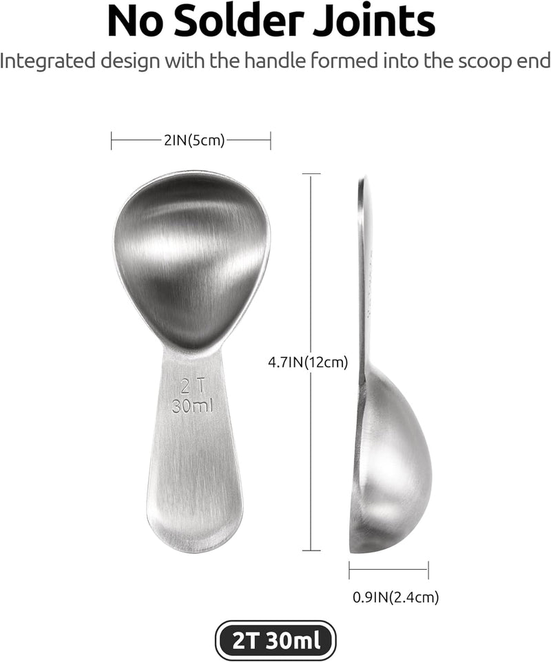 Coffee Scoop: U-Taste Durable 18/8 Stainless Steel Measuring Coffee Scoop 2 tablespoon