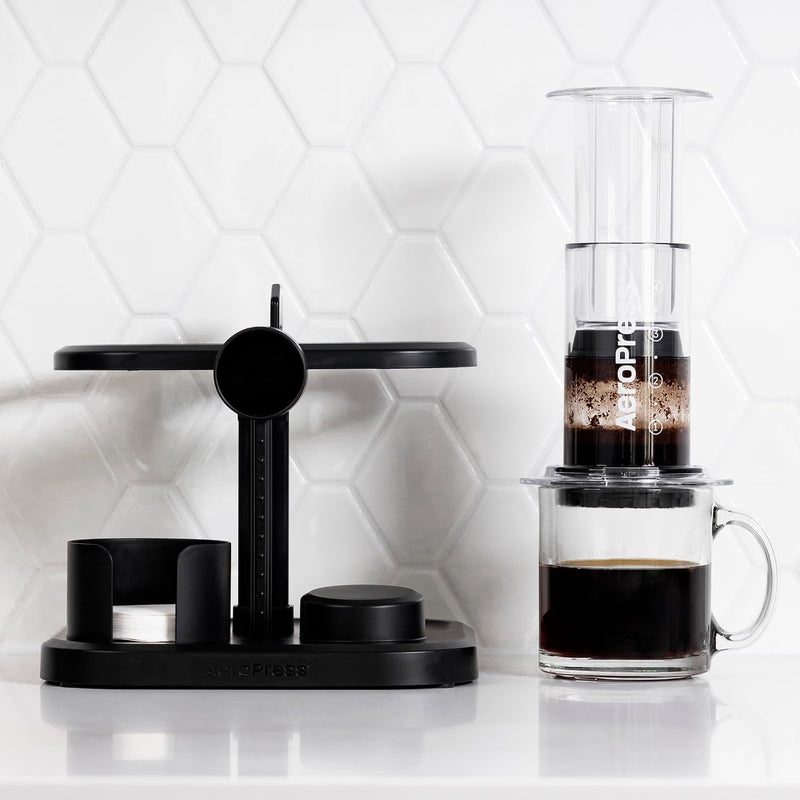 Aeropress Clear Coffee Maker & Organizer Stand Bundle