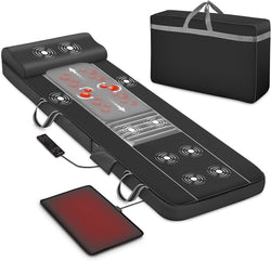 Full Body Massage Mat, Shiatsu Back Massager with Heat & 10 Motors Vibrating Massage Mattress, Massage Pad for Bed,Massager for Neck and Back,Thighs,Legs