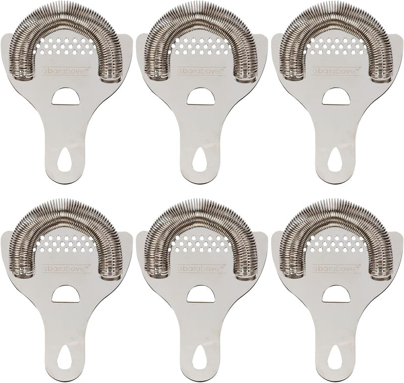 A Bar Above Hawthorne Strainer for Cocktails – Bar Strainer Cocktail w/High Density Spring – Mirrored Stainless Steel Finish Drink Strainer - Cocktail Strainer for Boston Shakers & Mixing Glasses