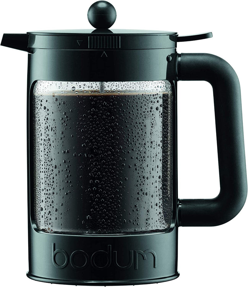 bodum Bean Cold Brew Press and Iced Coffee Maker, 51 Oz., 51 Ounce, Black