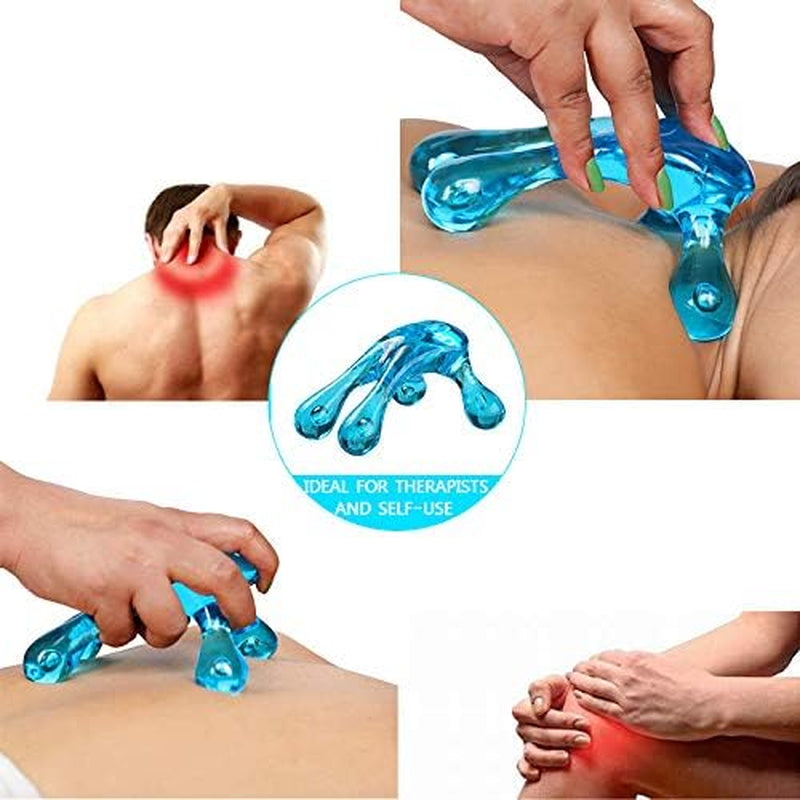 Wellgler's Palm Urchin Massage Tool - Easy Palm Fit - 4-Legged Massage Knobs for Gentle Massage